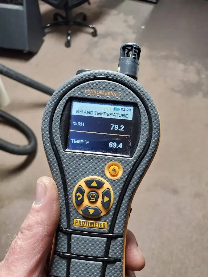Moisture meter humidity assessment for Fire & Smoke Damage Restoration in Bixby